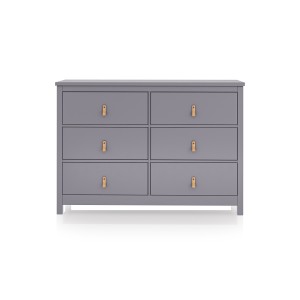 Комод Wood 6 ящиков (серый)
