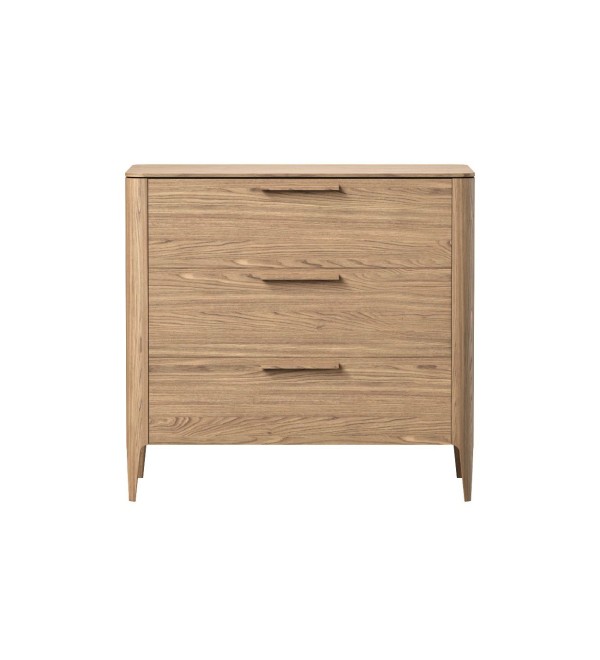 Комод Type oak 3 ящика ширина 90 см (натуральный дуб)