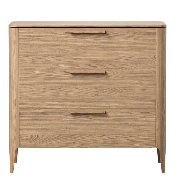 Комод Type oak 3 ящика ширина 90 см (натуральный дуб)