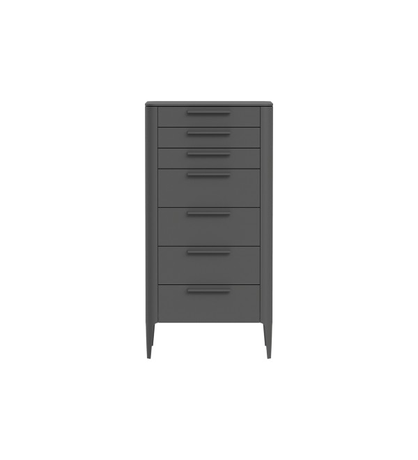 Комод Type высокии? 7 ящиков (темно-серый)
