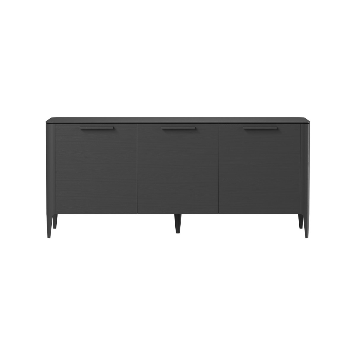 Тумба Type oak 3 двери ширина 160 см (черный)