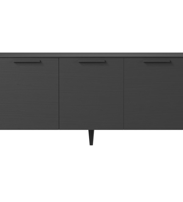 Тумба Type oak 3 двери ширина 160 см (черный)