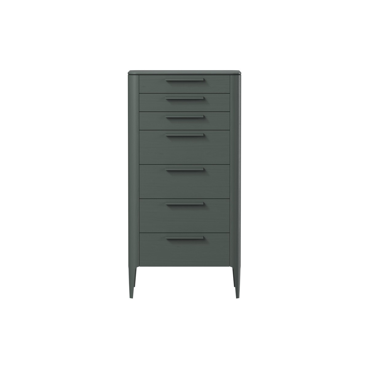 Комод Type oak высокии? 7 ящиков (темно-серый)