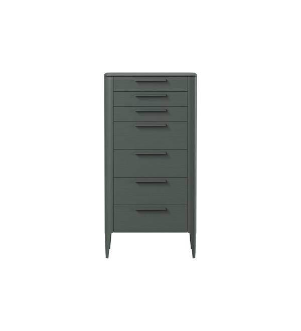 Комод Type oak высокии? 7 ящиков (темно-серый)