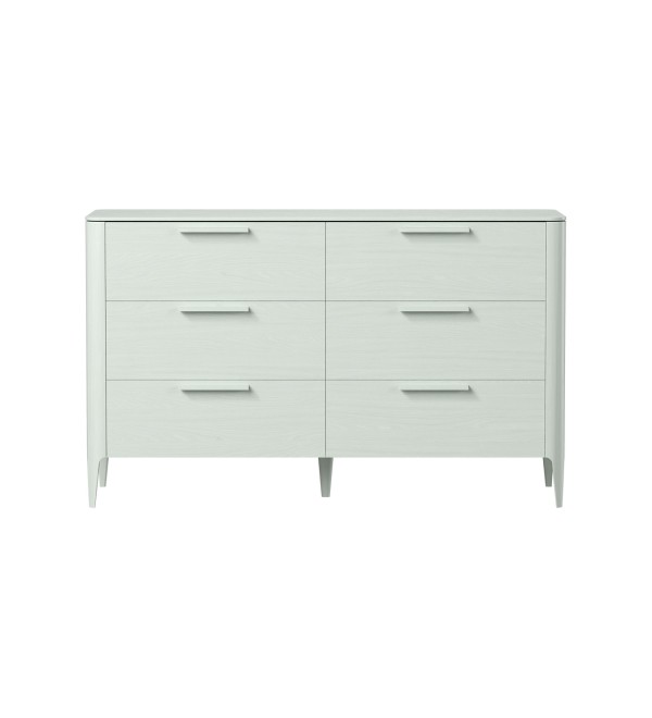 Комод Type oak 6 ящиков ширина 170 см (белый)