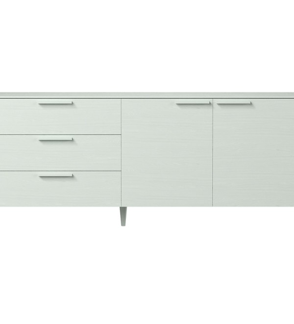 Тумба Type oak 3 ящика 2 двери L (белый)