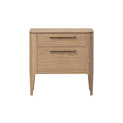 Тумба прикроватная Type oak 2 ящика ширина 50 см (натуральный дуб)