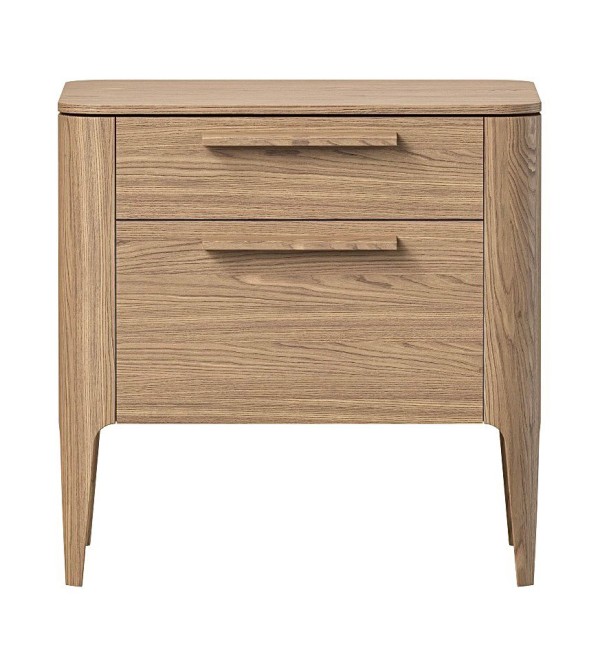 Тумба прикроватная Type oak 2 ящика ширина 50 см (натуральный дуб)