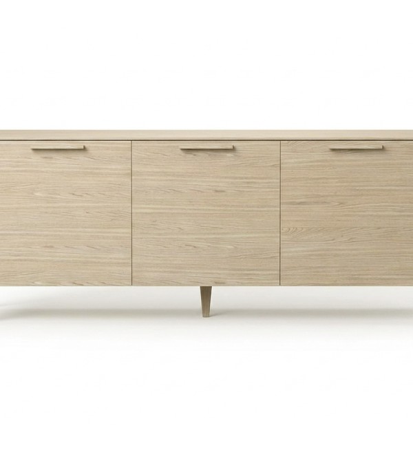 Тумба Type oak 3 двери ширина 180 см (беленый дуб)