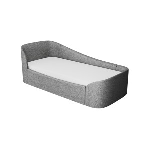 Диван-кровать KIDI Soft с низким изножьем 90*200 см R (серый, рогожка)