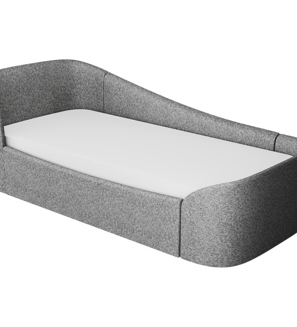 Диван-кровать KIDI Soft с низким изножьем 90*200 см R (серый, рогожка)