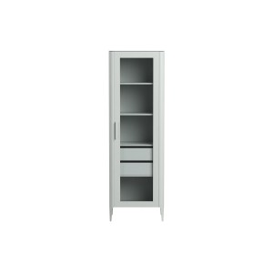 Витрина Type oak стеклянная высота 200 см R (светло-серый)
