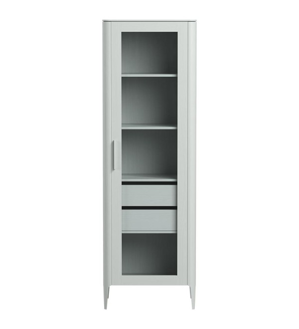 Витрина Type oak стеклянная высота 200 см R (светло-серый)
