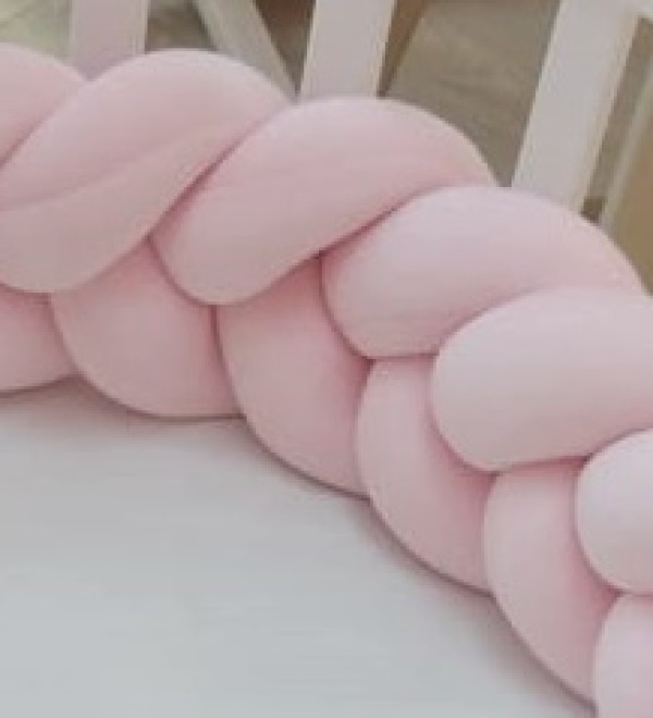 Бортик плетёный для люльки Ellipsebed (розовый)