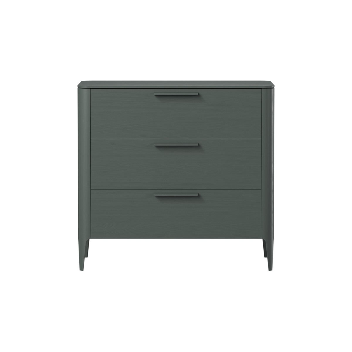 Комод Type oak 3 ящика ширина 90 см (темно-серый)