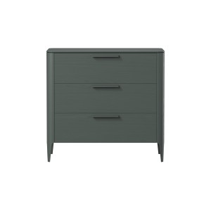 Комод Type oak 3 ящика ширина 90 см (темно-серый)