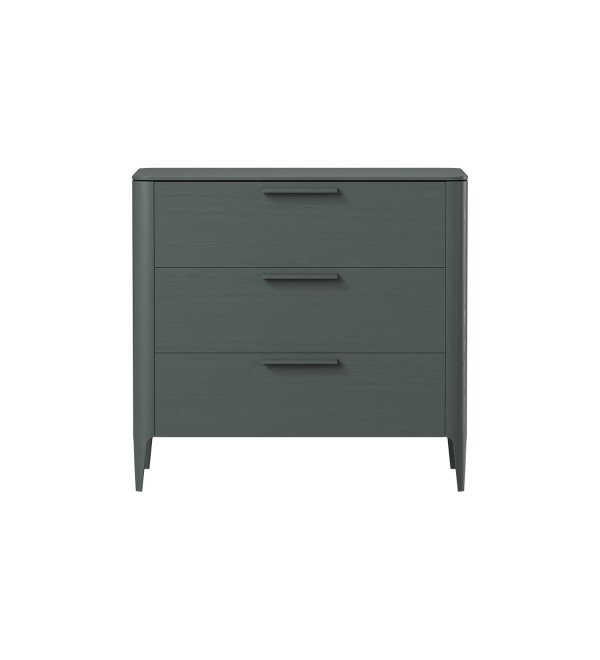 Комод Type oak 3 ящика ширина 90 см (темно-серый)