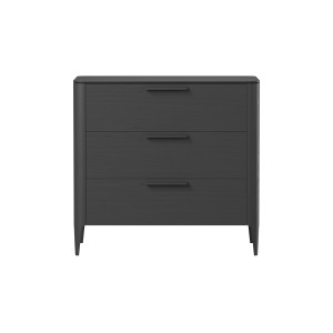 Комод Type oak 3 ящика ширина 90 см (черный)