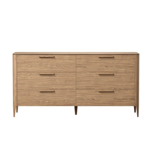 Комод Type oak 6 ящиков ширина 170 см (натуральный дуб)