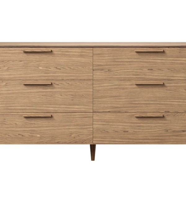 Комод Type oak 6 ящиков ширина 170 см (натуральный дуб)