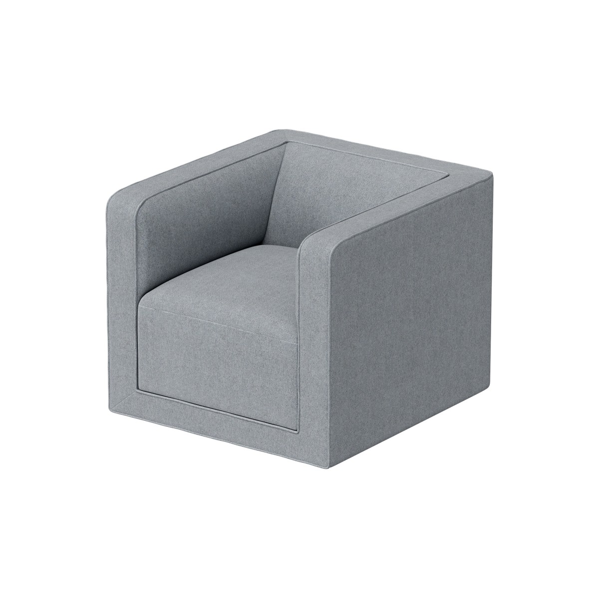 Кресло Cube (серый, твид)