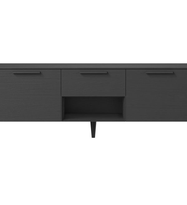 Тумба Type oak под ТВ ширина 160 см (черный)