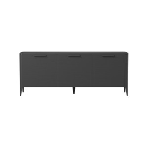 Тумба Type oak 3 двери ширина 180 см (черный)
