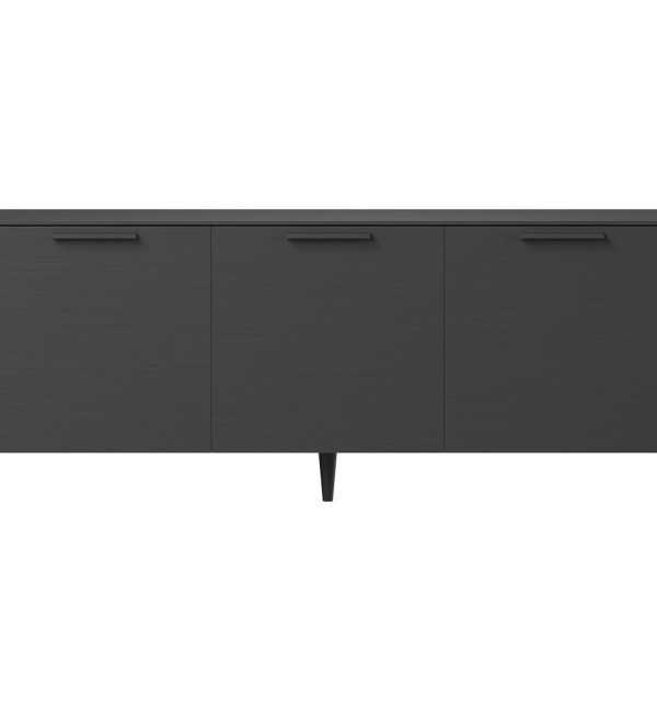 Тумба Type oak 3 двери ширина 180 см (черный)