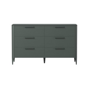 Комод Type oak 6 ящиков ширина 170 см (темно-серый)