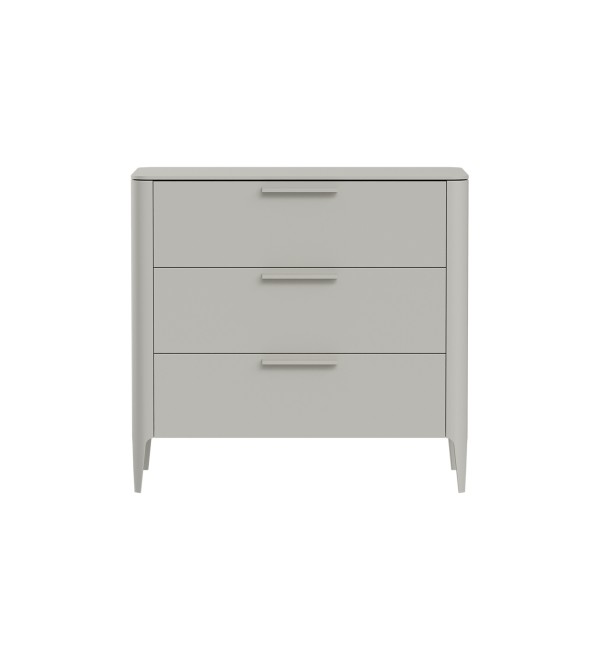 Комод Type 3 ящика ширина 90 см (серо-бежевый)