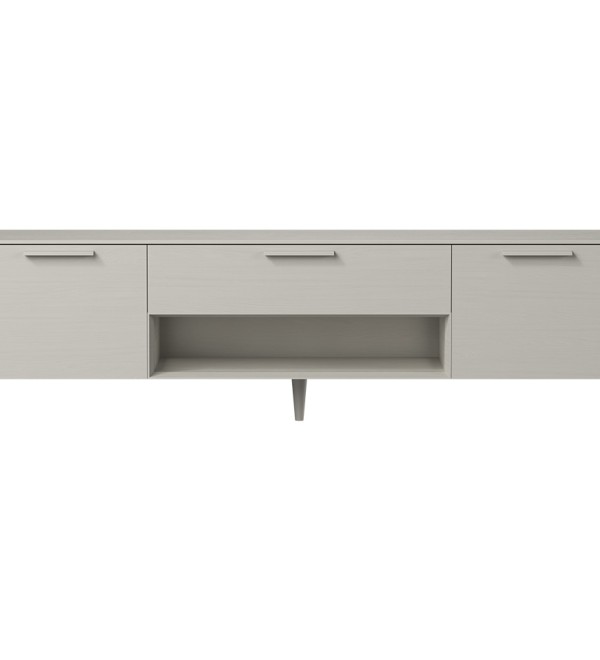 Тумба Type oak под ТВ ширина 200 см (серо-бежевый)
