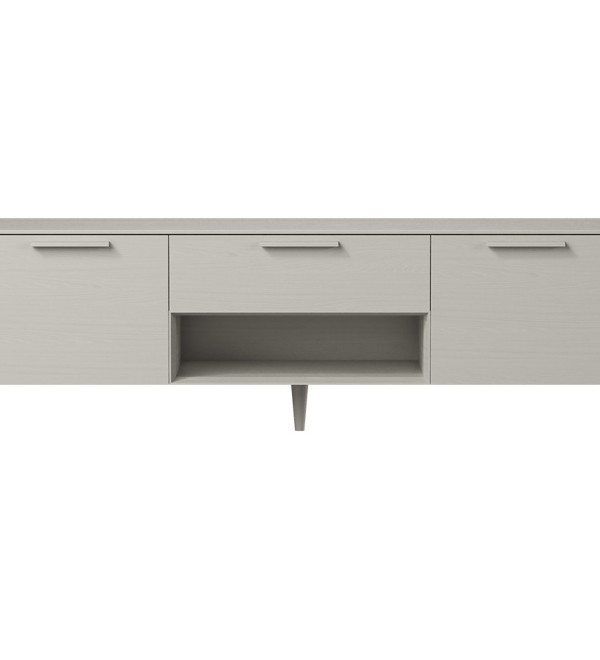 Тумба Type oak под ТВ ширина 180 см (серо-бежевый)