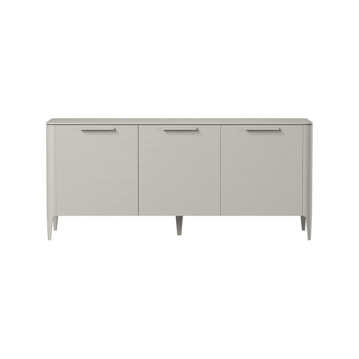 Тумба Type oak 3 двери ширина 160 см (серо-бежевый)