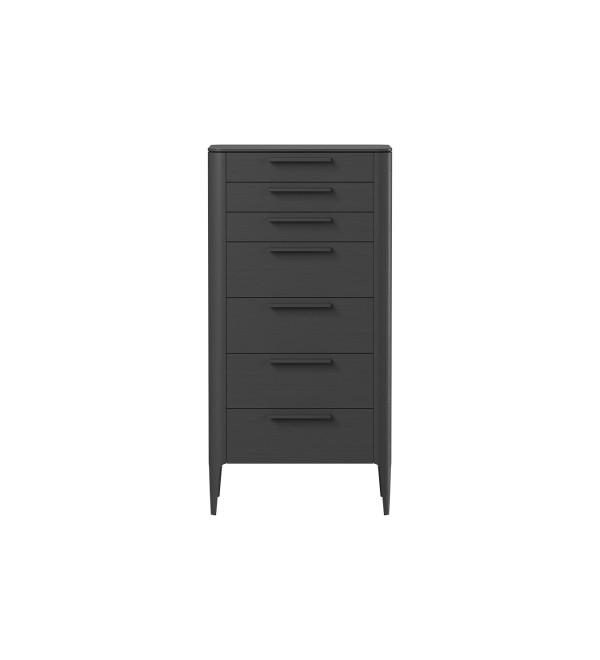 Комод Type oak высокии? 7 ящиков (черный)