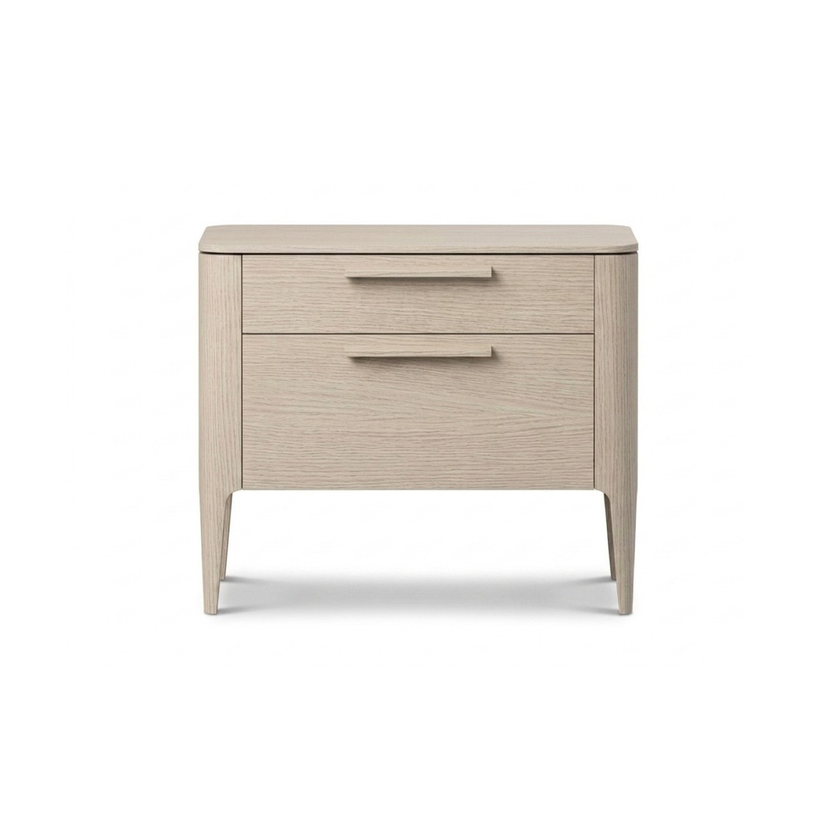 Тумба прикроватная Type oak 2 ящика ширина 60 см (беленый дуб)