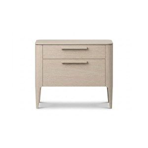 Тумба прикроватная Type oak 2 ящика ширина 60 см (беленый дуб)