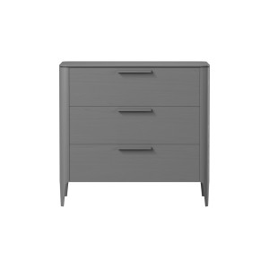 Комод Type oak 3 ящика ширина 90 см (серый)