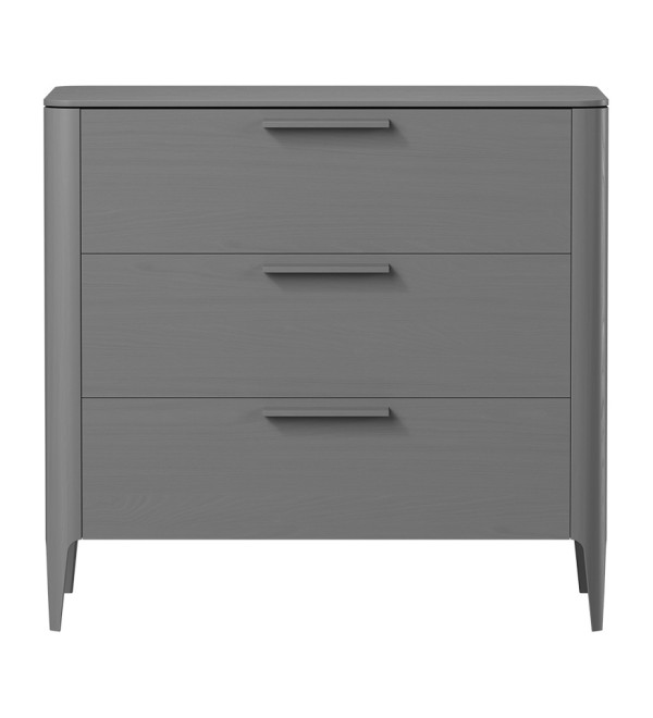Комод Type oak 3 ящика ширина 90 см (серый)