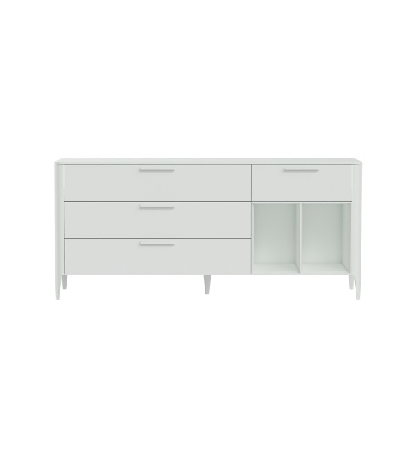 Тумба Type 4 ящика 2 полки ширина 180 см (белый)