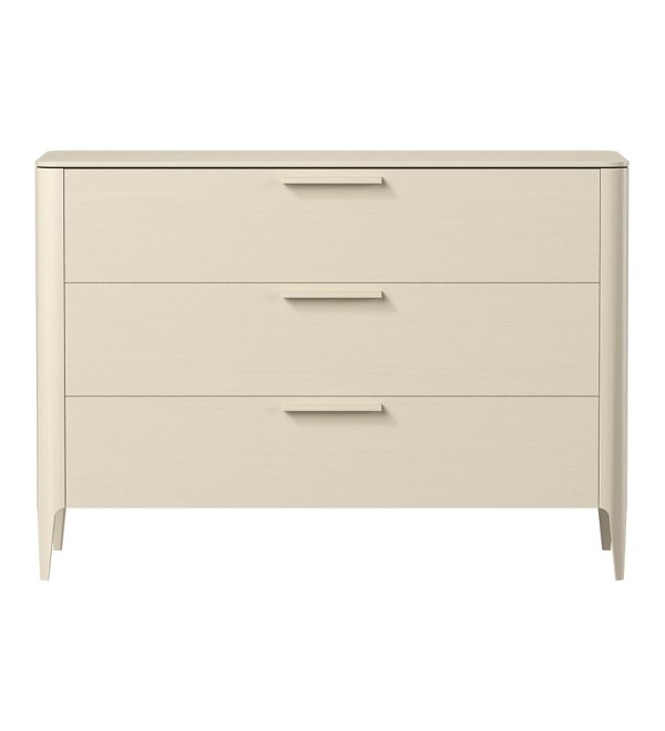 Комод Type oak 3 ящика ширина 120 см (молочный)