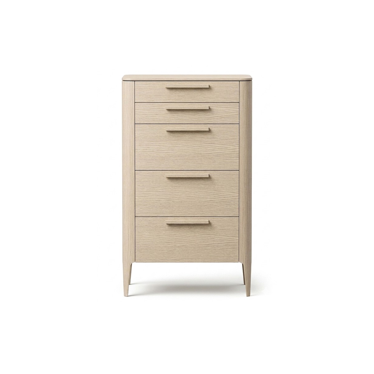Комод Type oak высокии? 5 ящиков (беленый дуб)