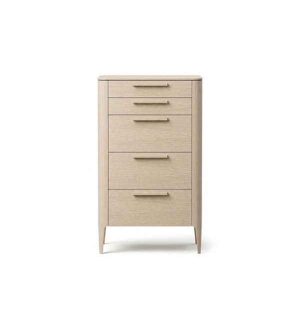 Комод Type oak высокии? 5 ящиков (беленый дуб)