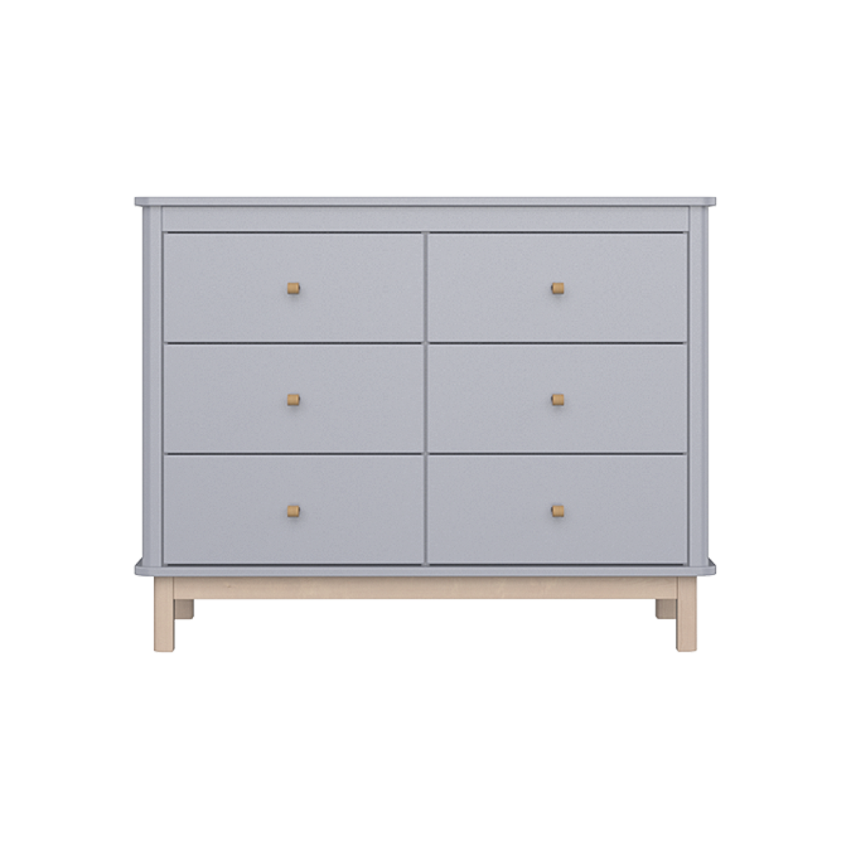 Комод Classic 6 ящиков (серый)