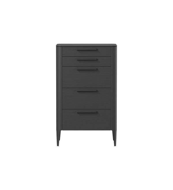 Комод Type oak высокии? 5 ящиков (черный)