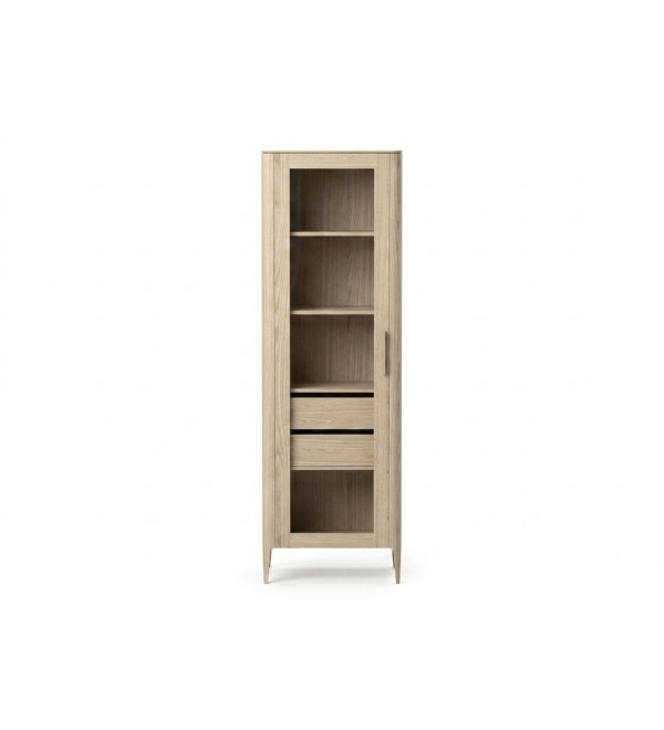 Витрина Type oak стеклянная высота 200 см L (беленый дуб)