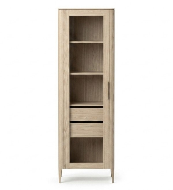 Витрина Type oak стеклянная высота 200 см L (беленый дуб)