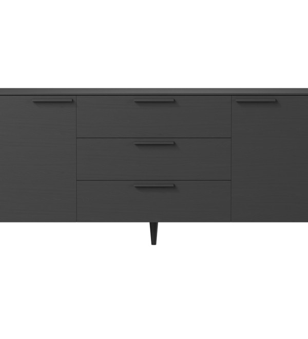 Тумба Type oak 2 двери 3 ящика (черный)