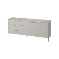 Тумба Type oak 3 ящика 2 двери L (серо-бежевый)