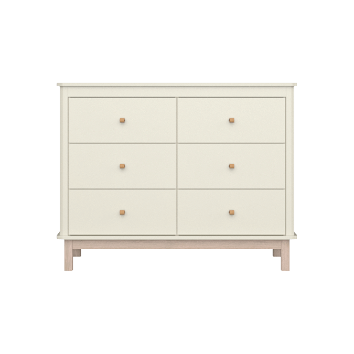Комод Classic 6 ящиков (молочный)