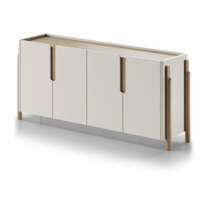 Комод Basic 4 двери ширина 180 см (молочный)